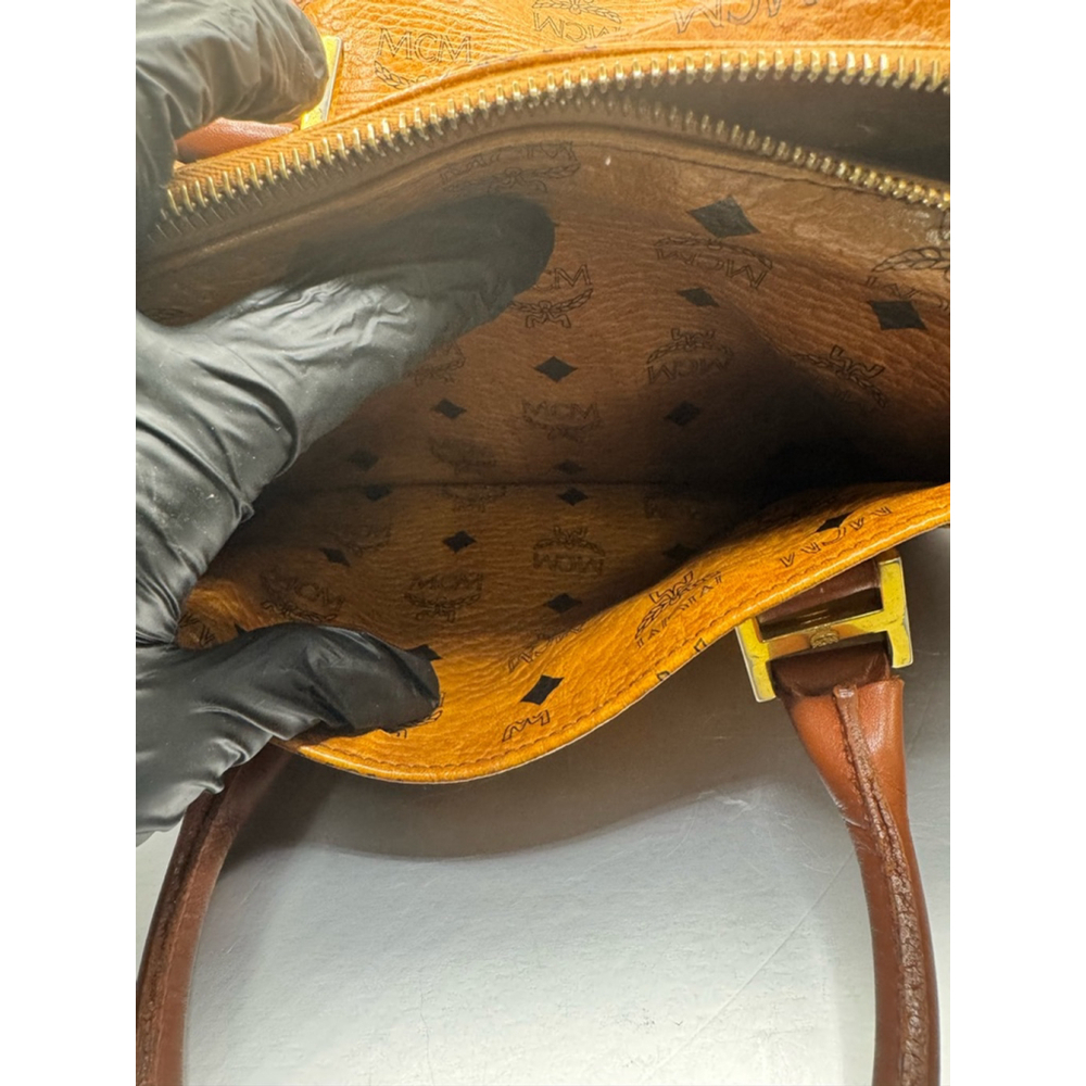 018. Vintage MCM Visetos Boston Bag (cognac) - Picture 5 of 15